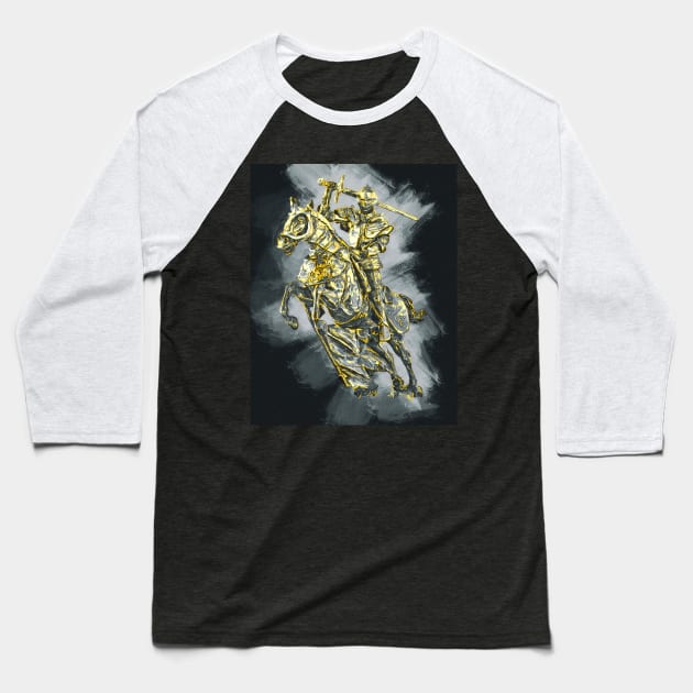 Medieval Knight Baseball T-Shirt by ErianAndre